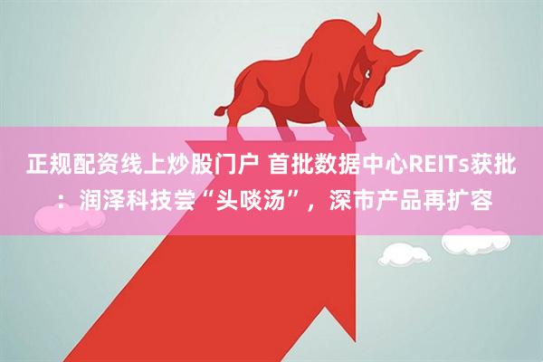 正规配资线上炒股门户 首批数据中心REITs获批 ：润泽科技尝“头啖汤”，深市产品再扩容